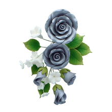 Load image into Gallery viewer, Gum Paste Rose Spray - 145mm
