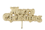 Gold Merry Christmas Motto