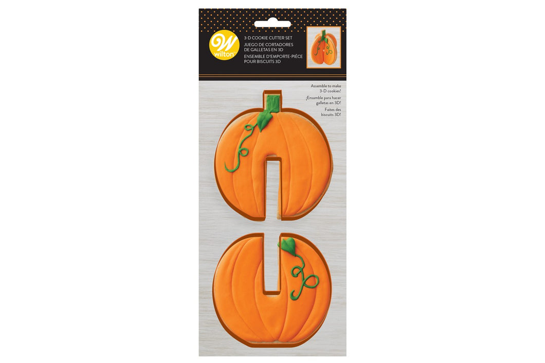 3D Pumpkin Cookie Cutter Set