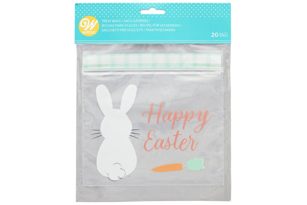 Bunny Resealable Treat Bags - Pack of 20