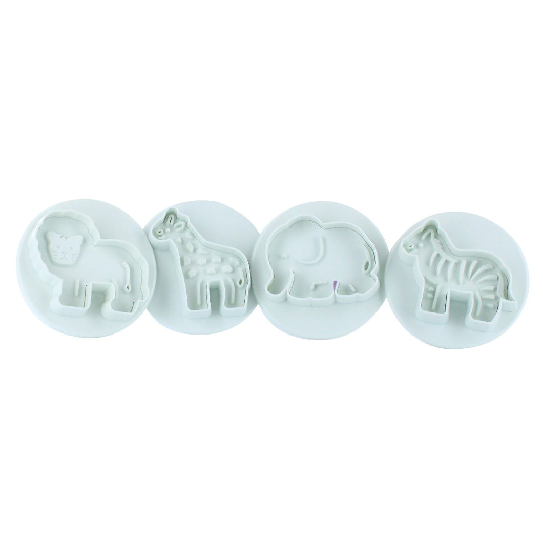 Jungle Animal Plunger Cutters - Set of 4