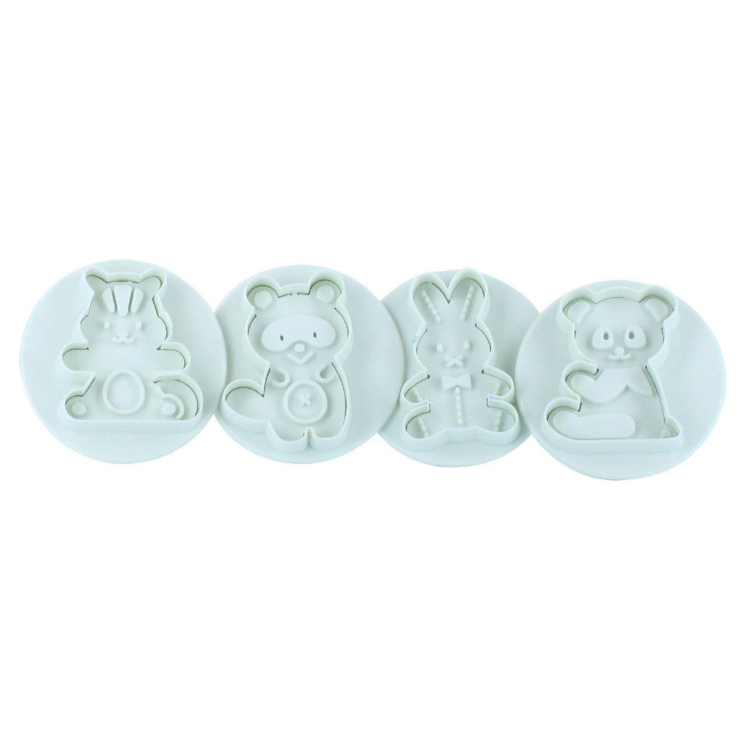 Cute Animal Plunger Cutters - Set of 4