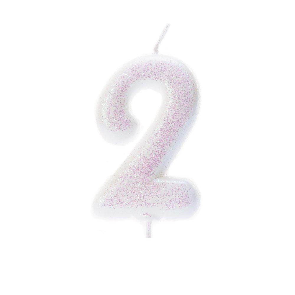 Glitter Number Candles