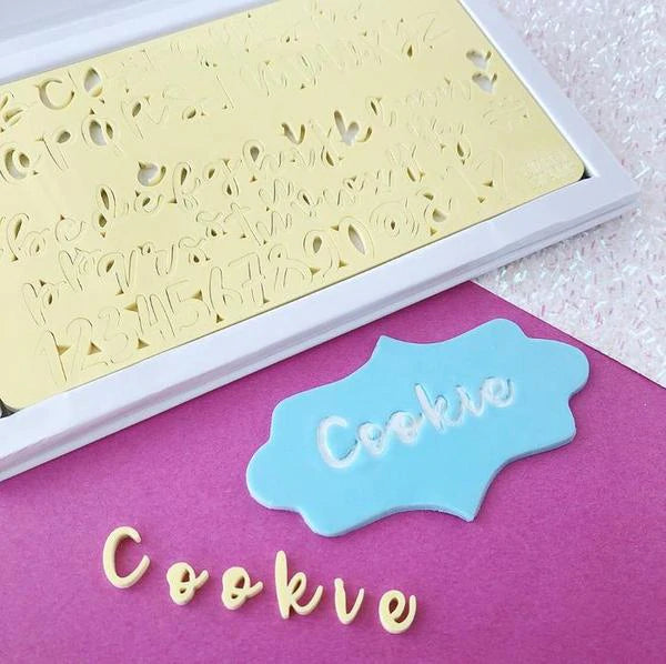 Cookie Letter Embossing Set