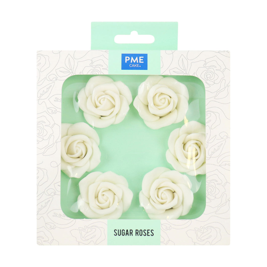 White Sugar Roses