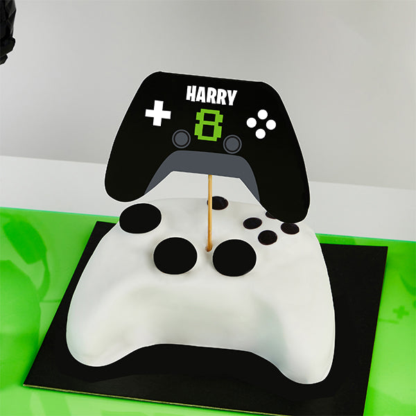 Personalised Games Controller Cake Topper With 2 Sticker Sheets
