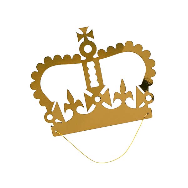 Gold Party Crowns 10 Pack