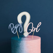 Load image into Gallery viewer, Gender Reveal Cake Topper Set
