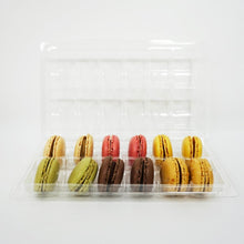 Load image into Gallery viewer, Clear Macaron Clamshell Box - Holds 12

